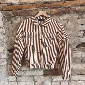 Striped Denim Jacket